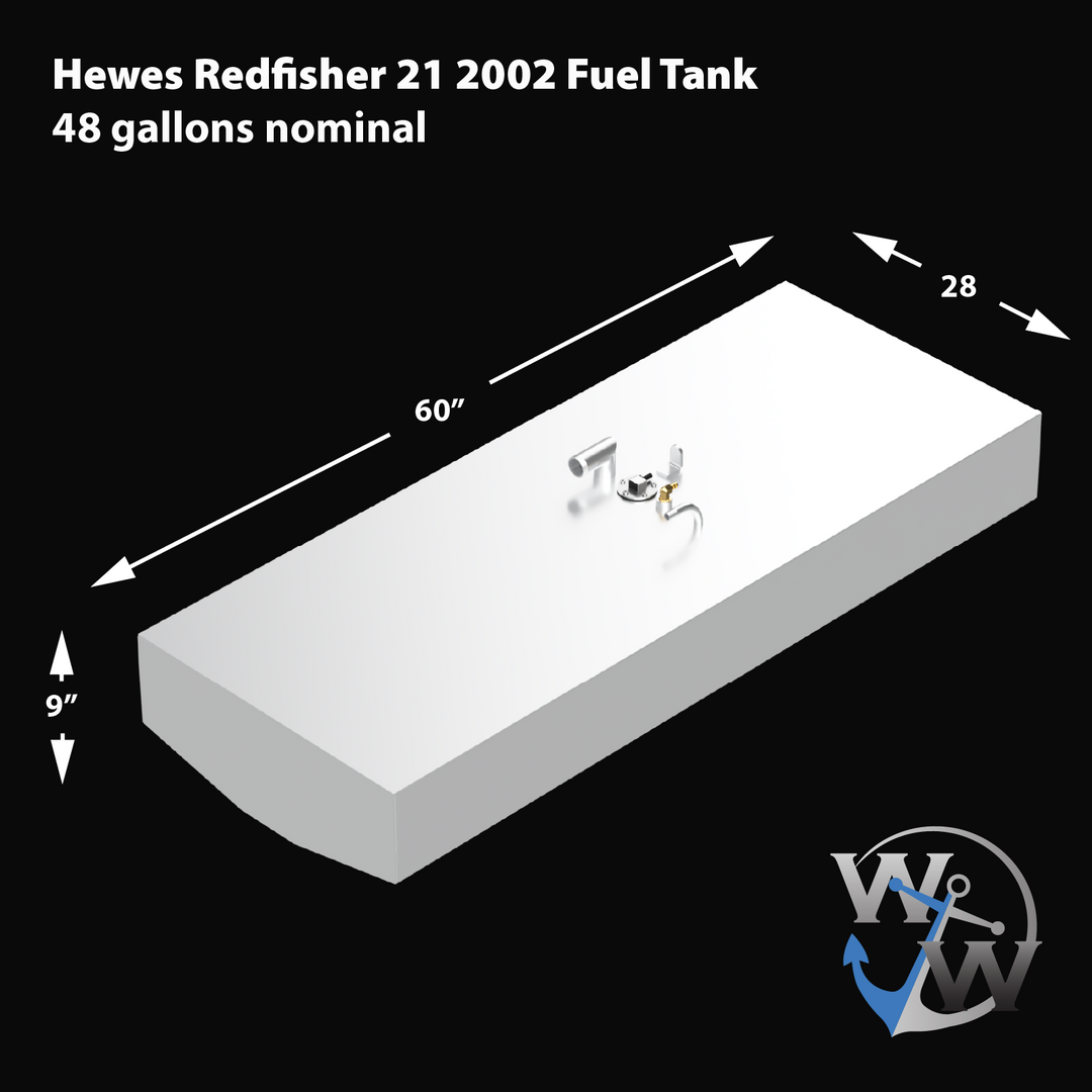 Hewes Redfisher 21 - 2002 - 48 gal. OEM Replacement Belly Fuel Tank