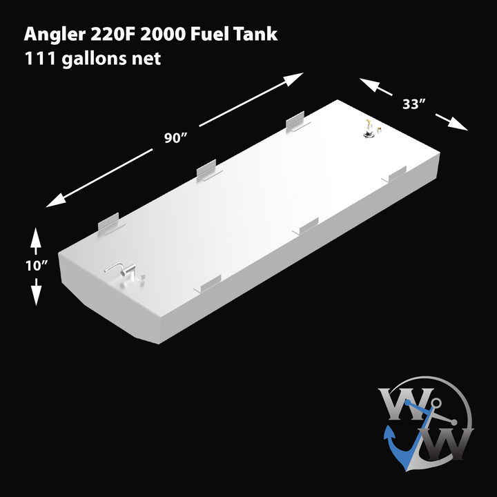Angler 220F 2000 111 gal. net OEM Replacement Belly Fuel Tank