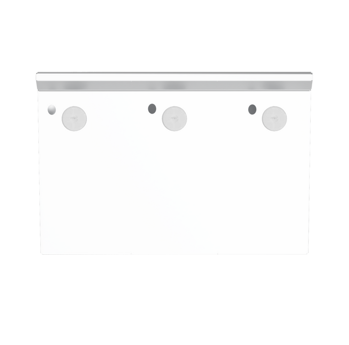 Regal 38 Commodore High Flotation Triple Engine Bracket, featuring a sleek design with two mounting holes, set against a transparent background