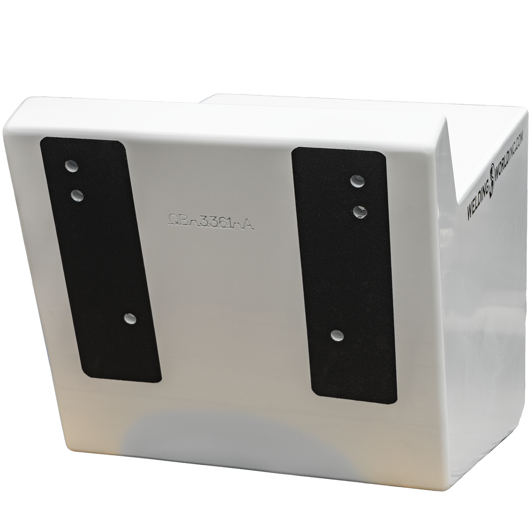 A white, rectangular metal bracket labeled "Apex Mk. 2 NSP Single Engine Bracket," with two black mounting plates, each having three holes, attached on opposite sides. The black plates are positioned vertically on the front face of the bracket. The background is transparent with a checkered pattern