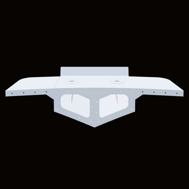 3D model of the Bertram 28 Twin Engine Bracket, designed for durable engine mounting and optimal boat performance