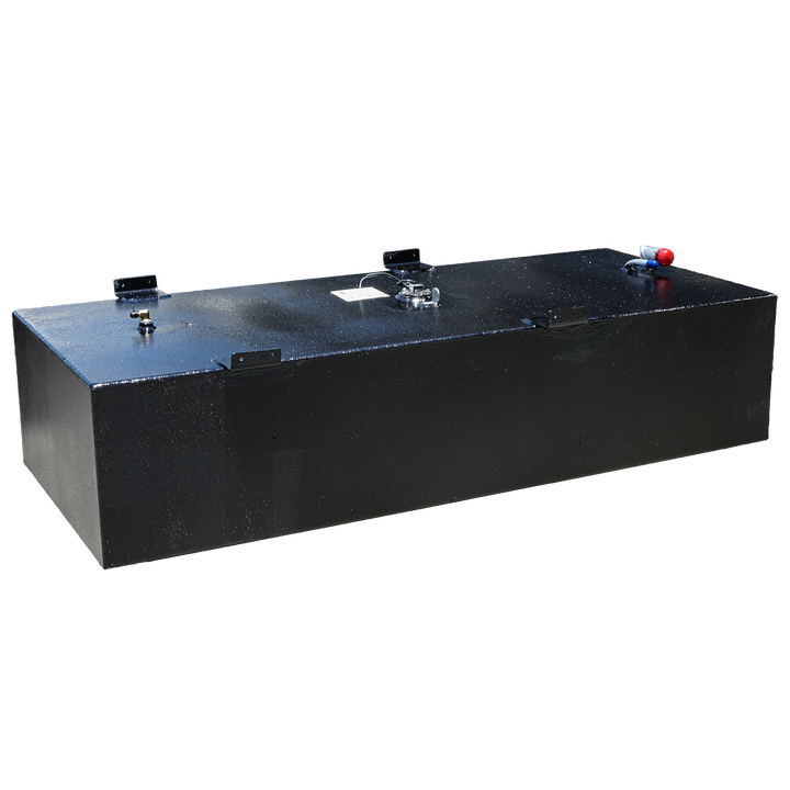 OEM replacement fuel tank for Proline 220, 1998 model, with a capacity of 98 gallons. The tank features a sleek black finish and includes fittings for fuel connections