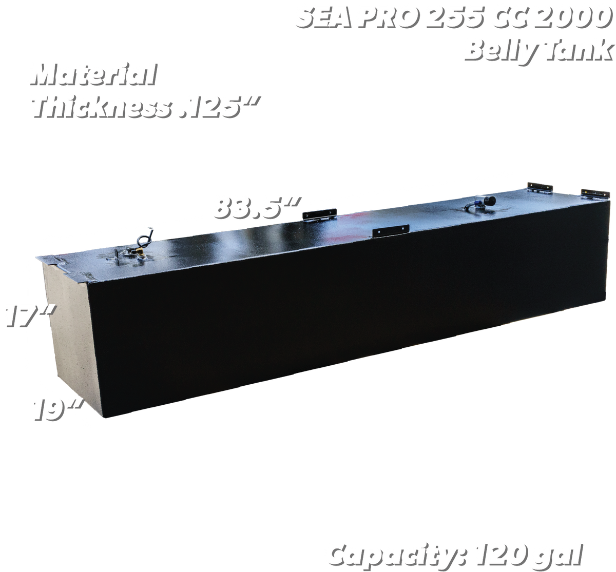 Sea Pro 255 CC 2000 120 gal. Tanque de combustible de repuesto OEM