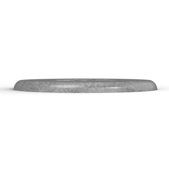 0013 3/8" Thick 6" OD Round Aluminum S-Pad - Top View