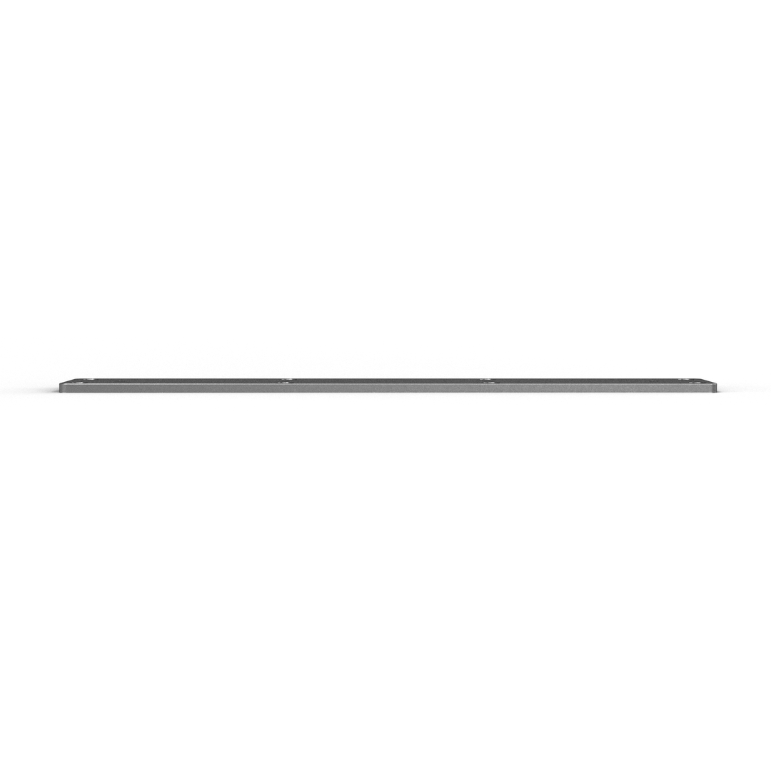 0165 3" x 18" Aluminum Leaning Post Pad - Top View