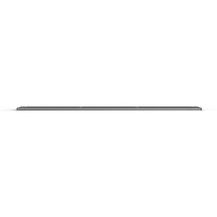 0165 3" x 18" Aluminum Leaning Post Pad - Top View