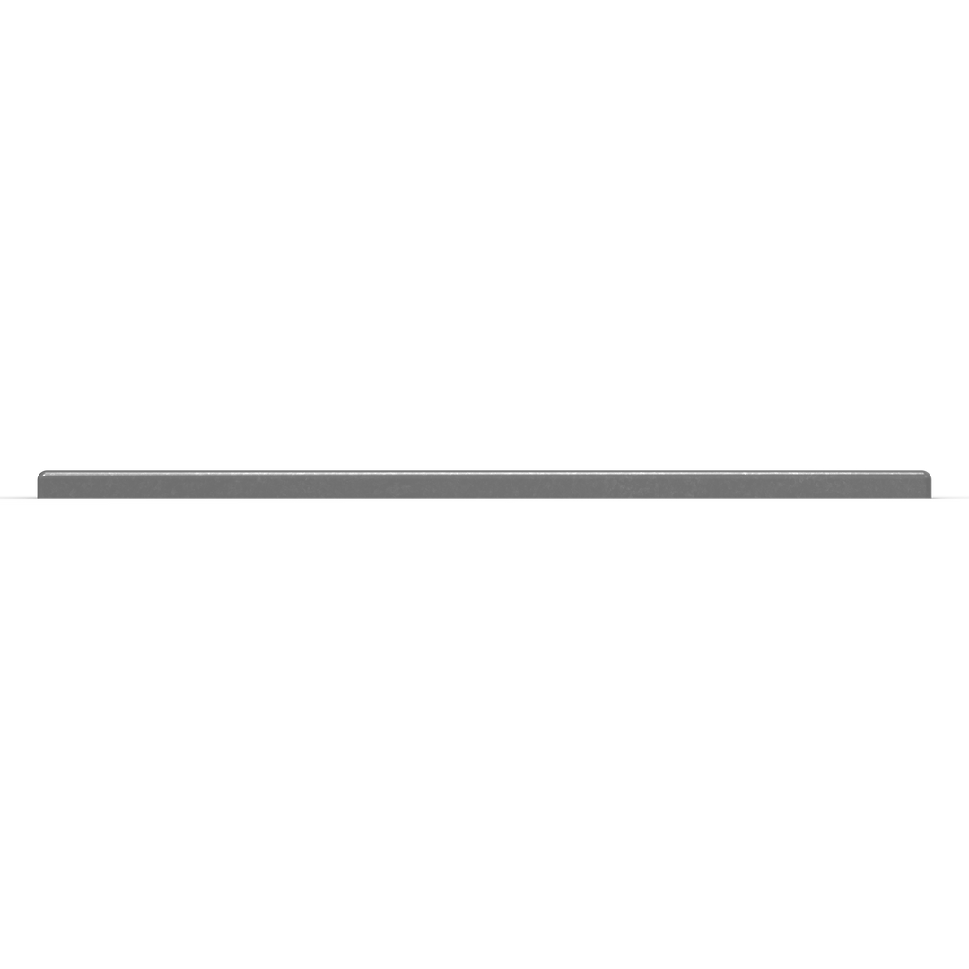0167 3/8" 6" x 12" Rectangular Aluminum Grommet Pad - Top View