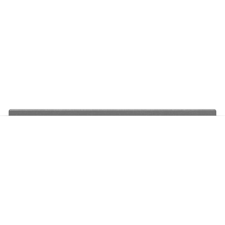0167 3/8" 6" x 12" Rectangular Aluminum Grommet Pad - Top View
