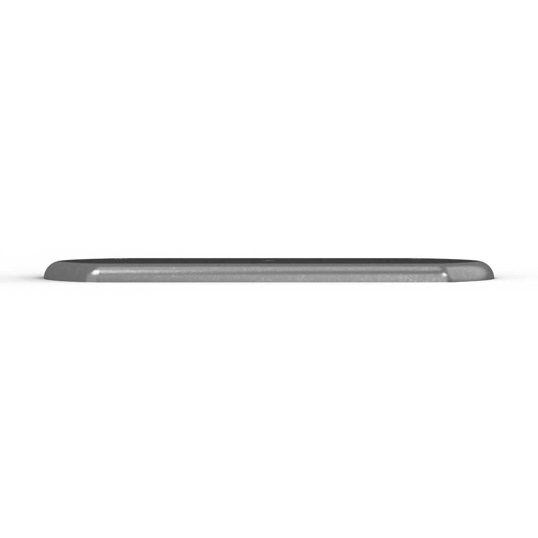 0171 3/8" 6" x 10" Oblong Aluminum Grommet Pad - Top View