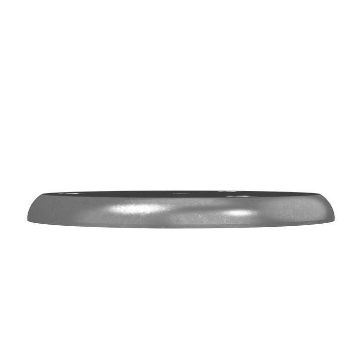 0018 3/8" Thick 4.5" OD Round Aluminum Countersunk Pad - Top View
