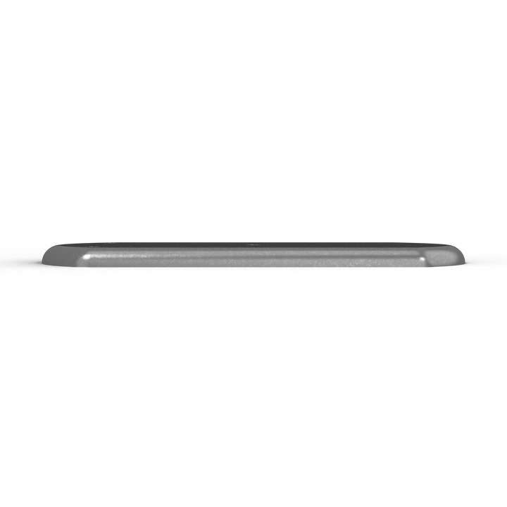 0042-B 3/8" 5" x 9" Oblong Aluminum Grommet Pad - Top View