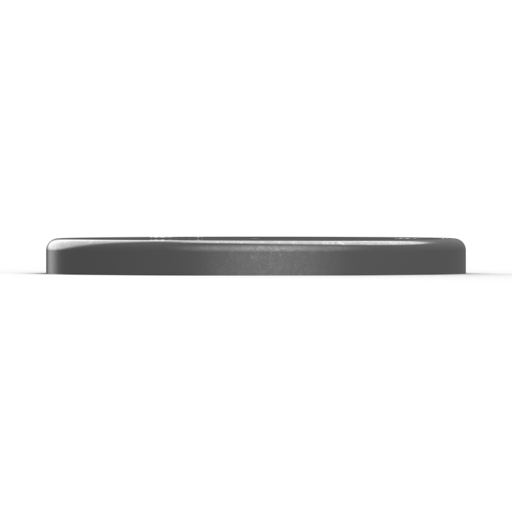 0148 3/8" Thick 4.5" OD Round Aluminum Countersunk Pad - Top View
