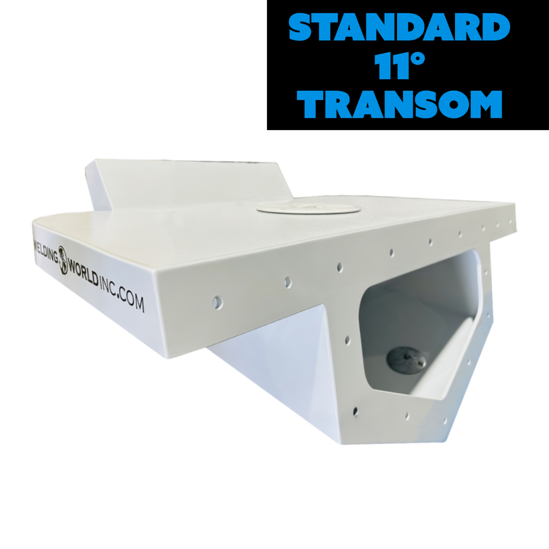 Standard High Flotation Single Outboard Engine Bracket - 11° Transom