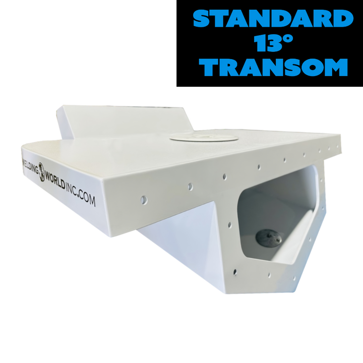 Standard High Flotation Single Outboard Engine Bracket - 13° Transom