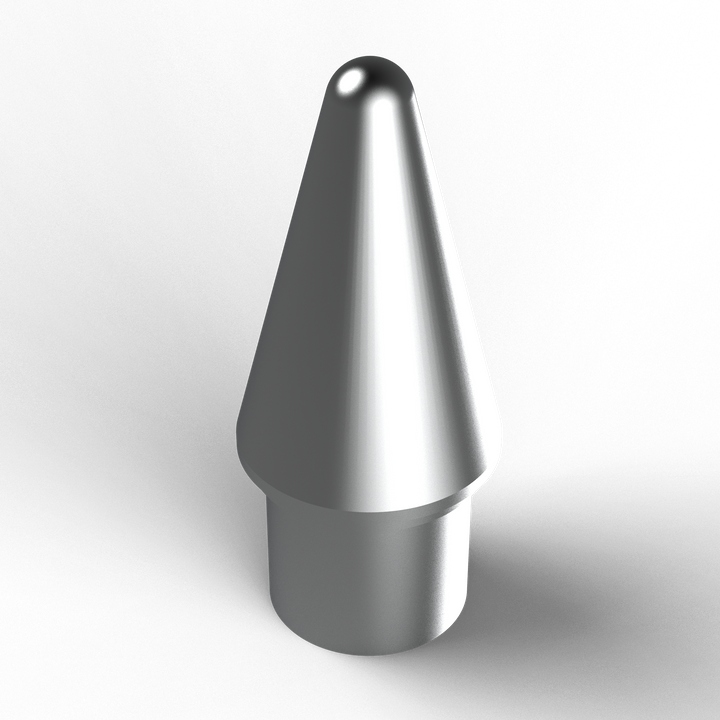 0180 1 in. Halyard Tip - Front Canted View