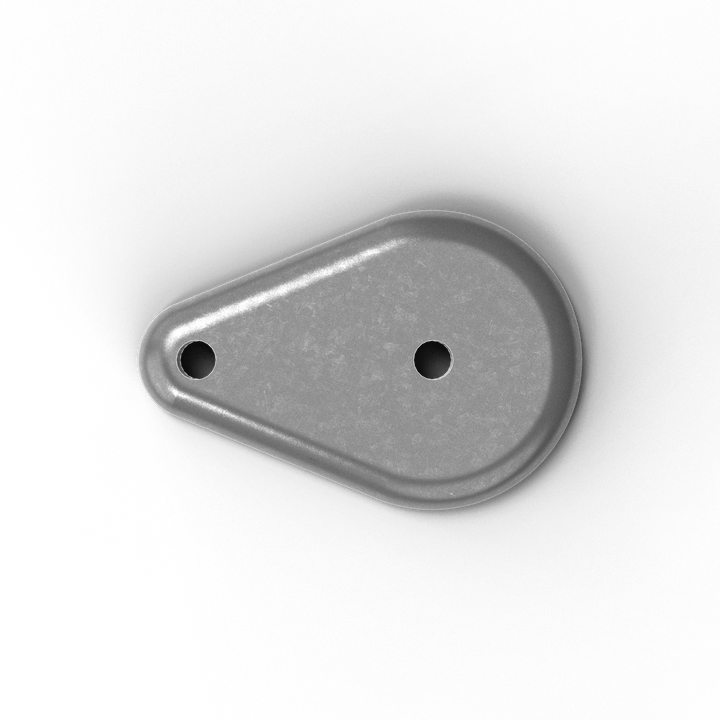 0.25 x 2.875 x 2 Handrail Feet