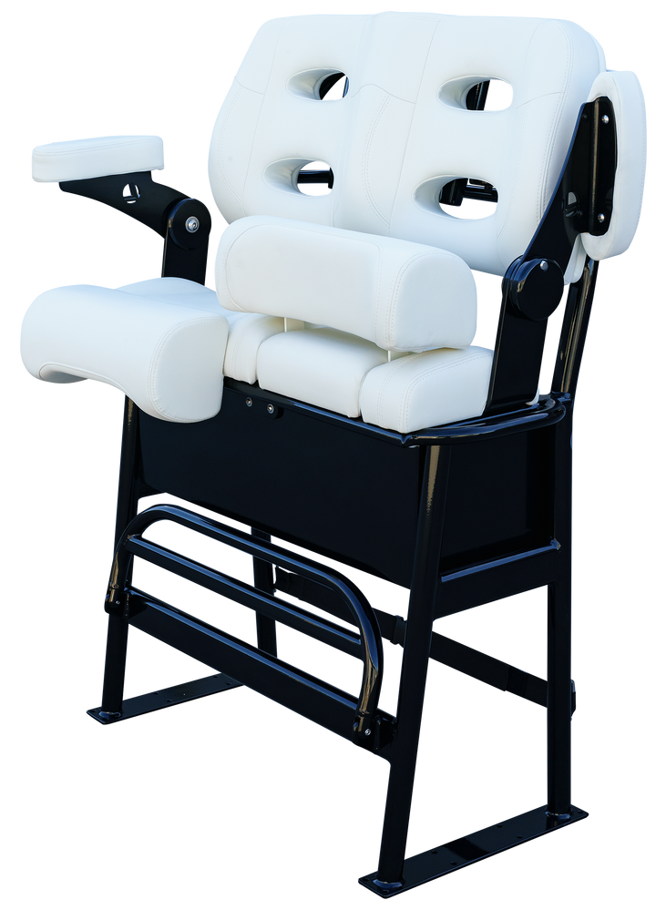 38" Super Stinger Long Haul Fixie Mk. II - White on Black - Welding World, Inc.