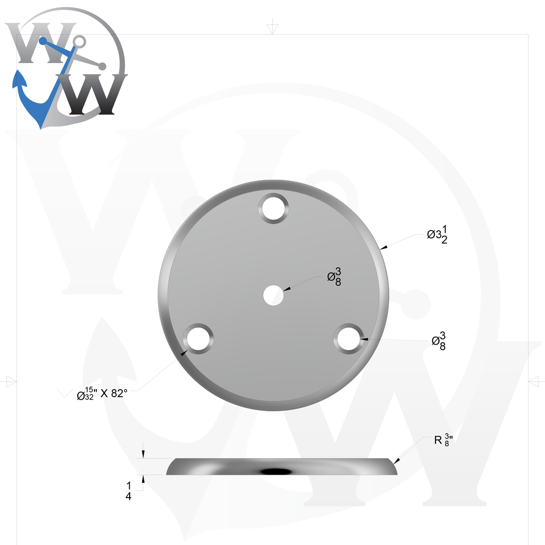 R-3.5"-3H CS Pad