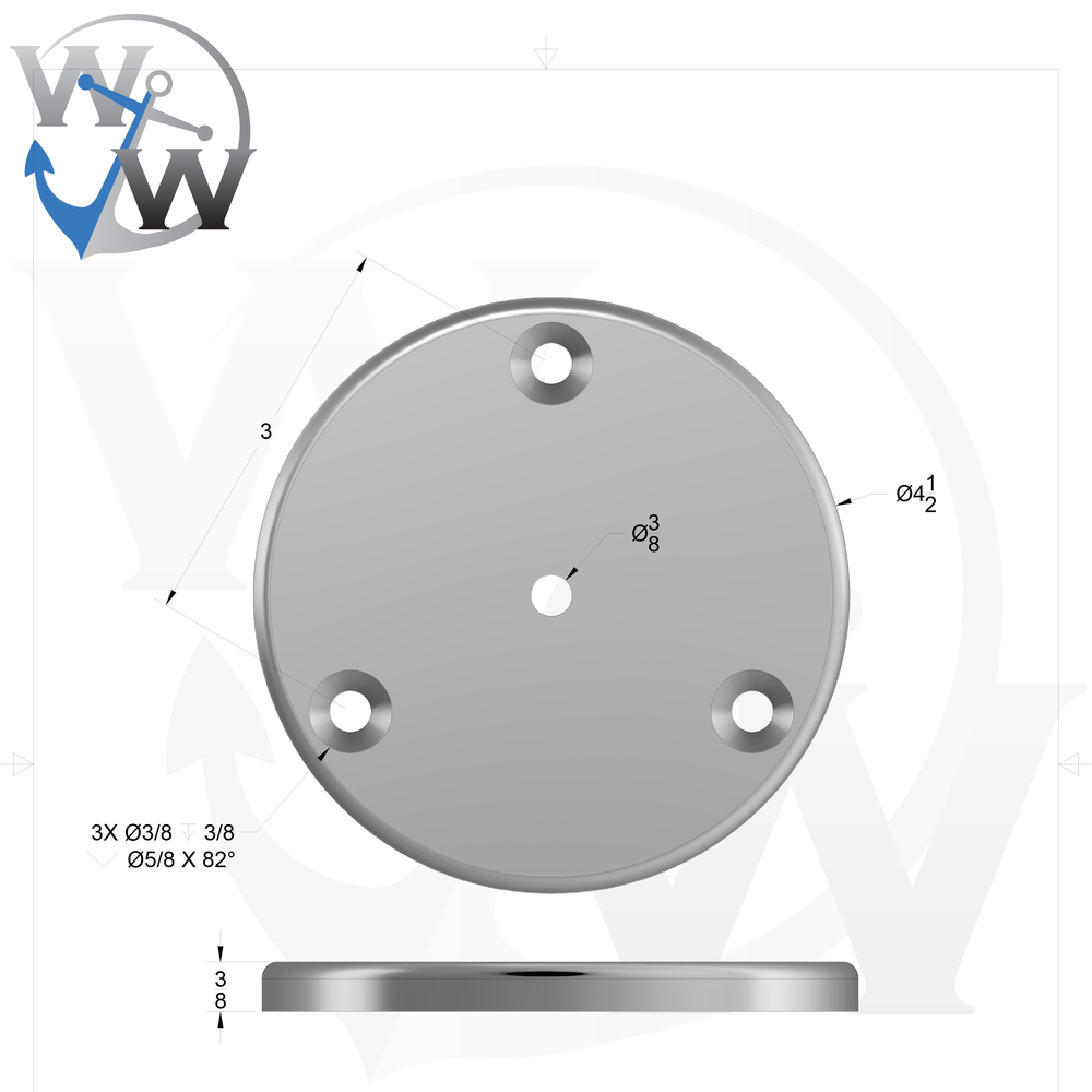 R-4.5"-3H CS Pad