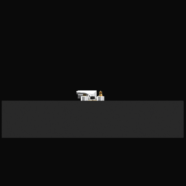 A top-down view of an AquaSport 22 fuel tank with a capacity of 46 gallons, featuring a white design and a fuel gauge. The tank is positioned on a black background