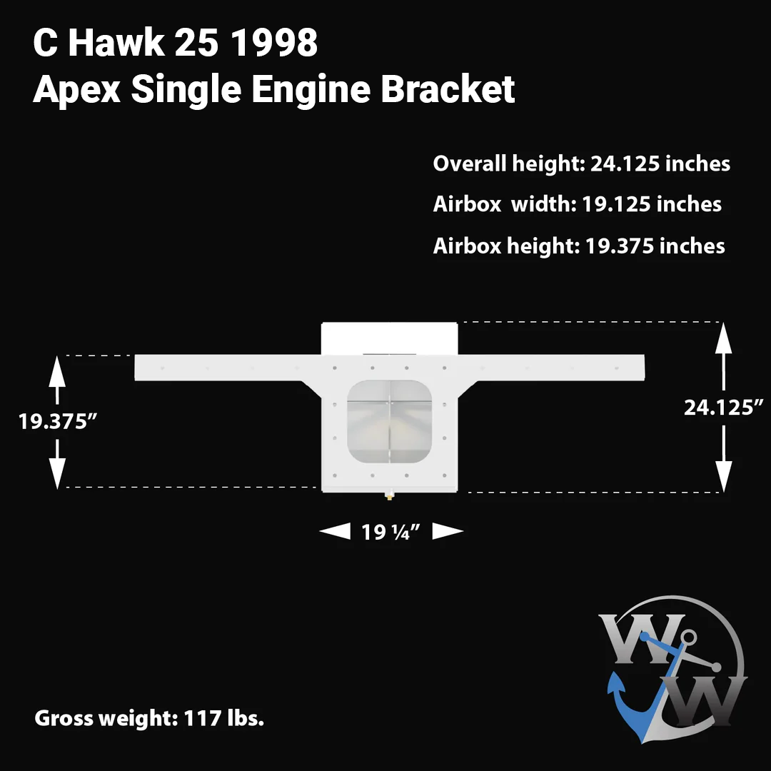 C Hawk 25 1998 Apex Single Engine Bracket