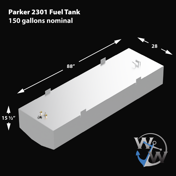 Parker 2301  - 150 gal. net OEM Replacement Fuel Tank