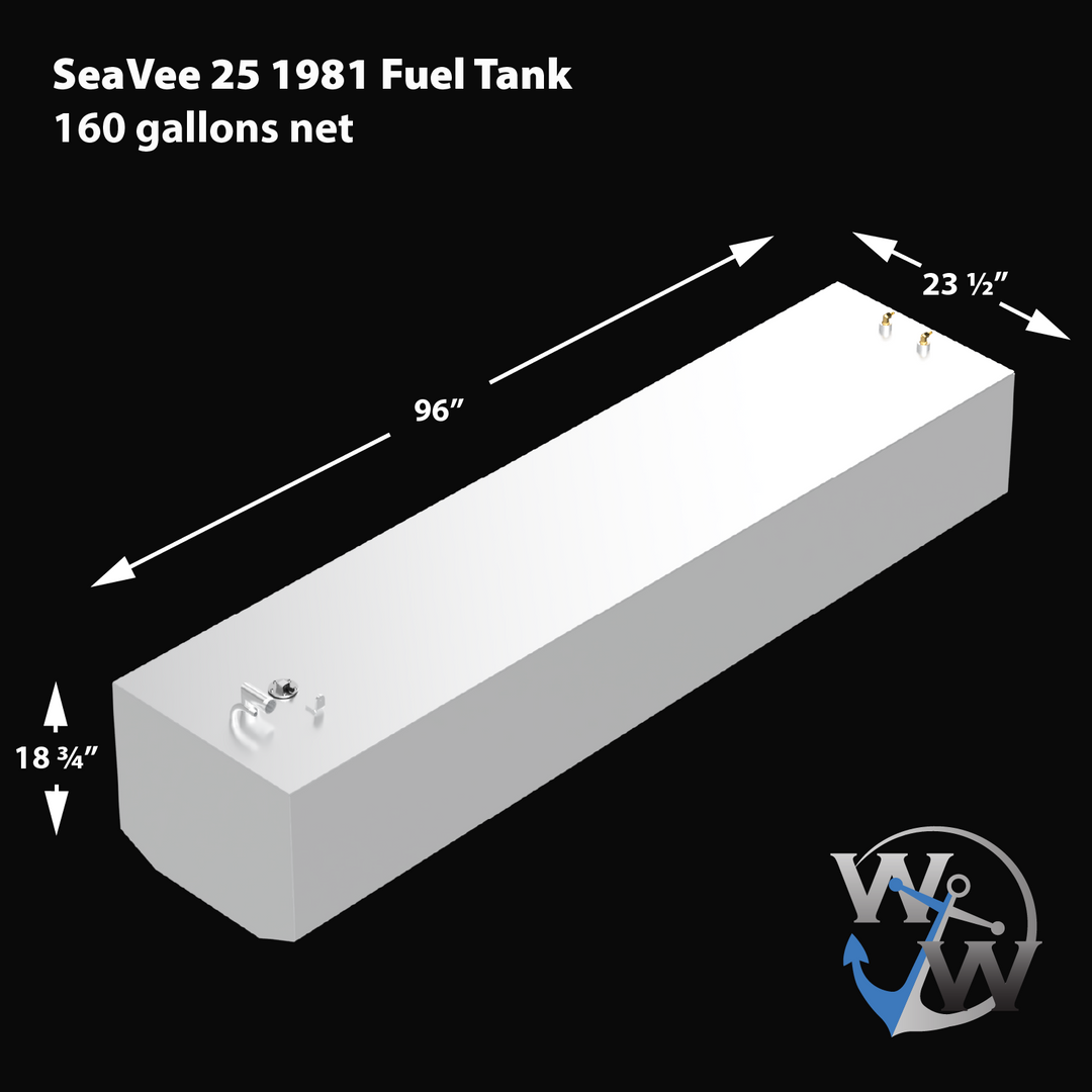 SeaVee 25 1981 - 160 gal. OEM Replacement Fuel Tank