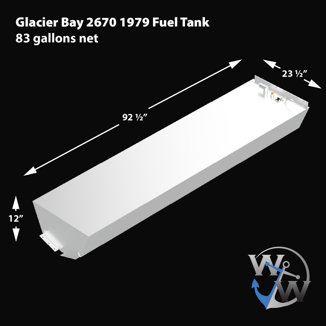 Glacier Bay 2670 1979 83 gal. net OEM Replacement Fuel Tank