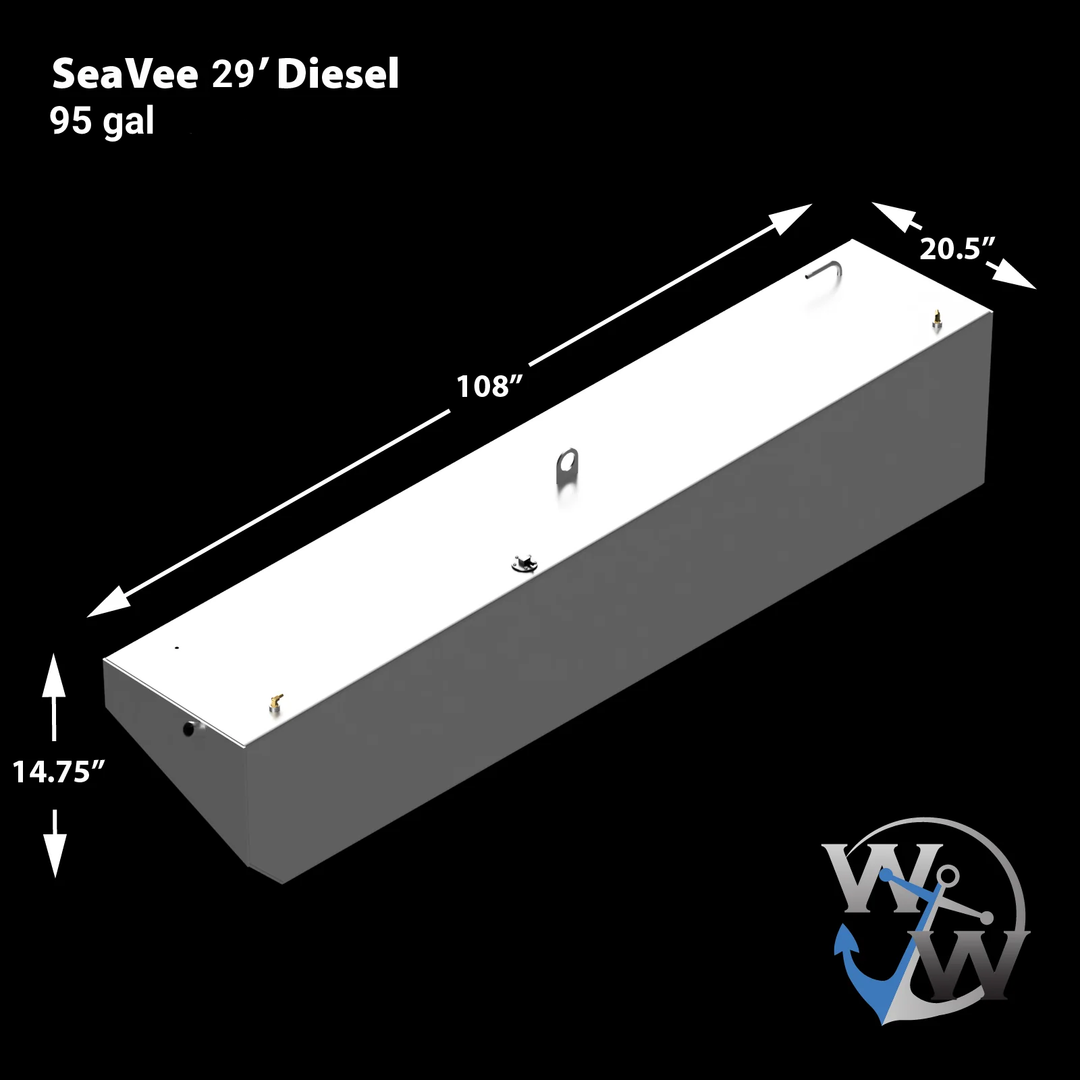 SeaVee 29 Singler Diesel Port / STBD Fuel Tank 95 gal