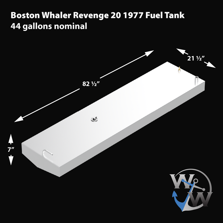 Boston Whaler Revenge 20 1977 - 44 gal. nominal. OEM Replacement Fuel Tank