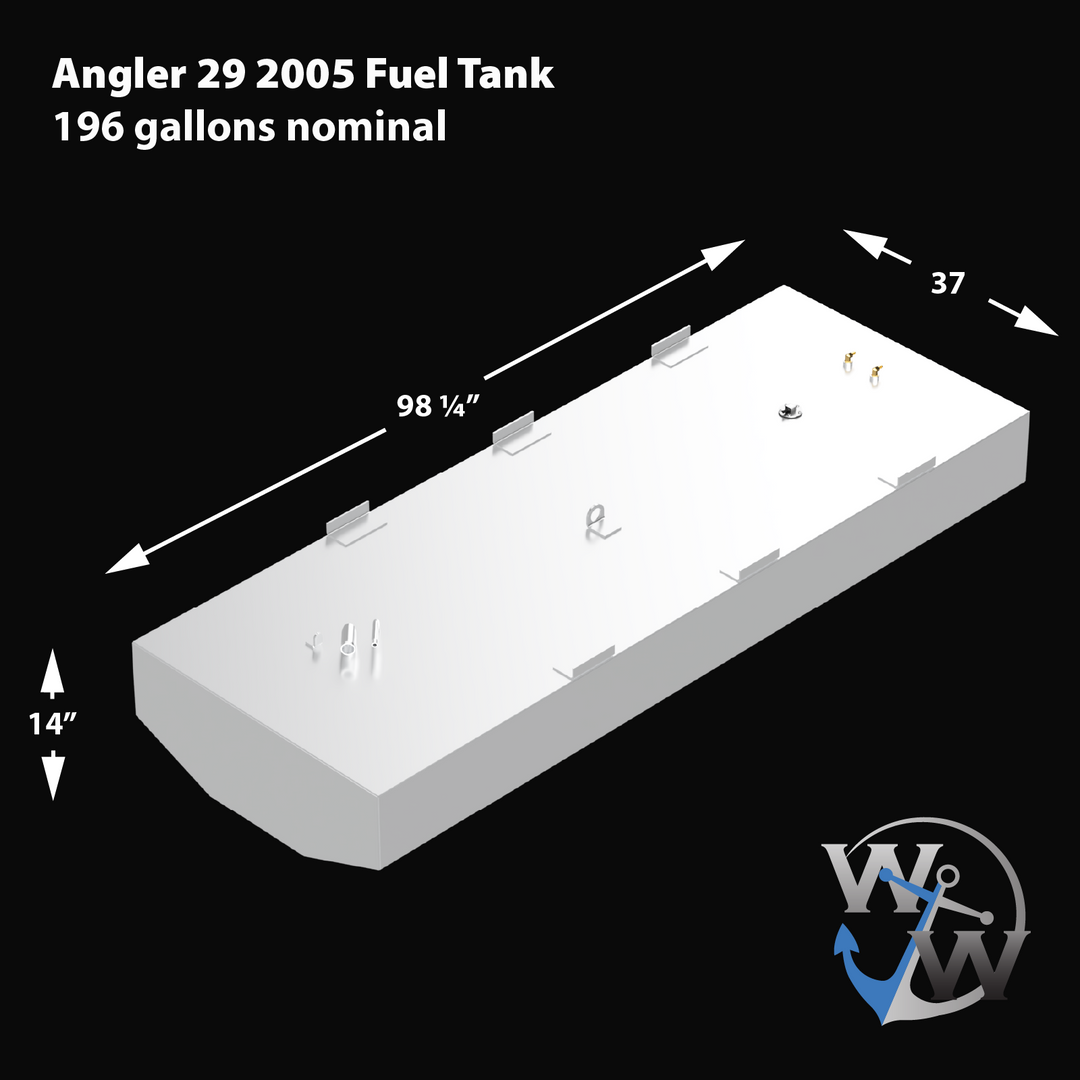 Angler 29 2005 196 gal. nominal OEM Replacement Belly Fuel Tank