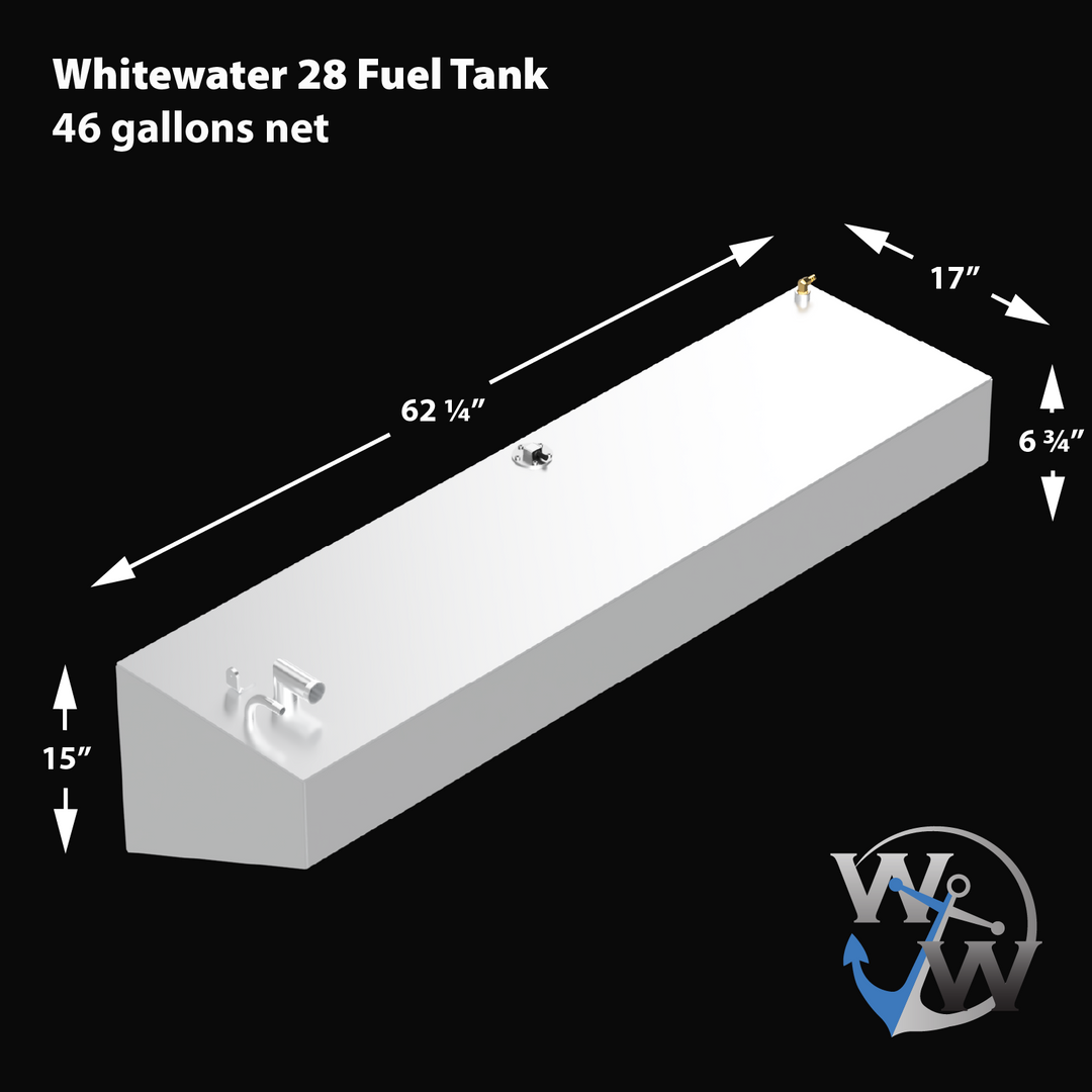 Whitewater - 2 x 46 gal. net each OEM Replacement Saddle Fuel Tank Combo