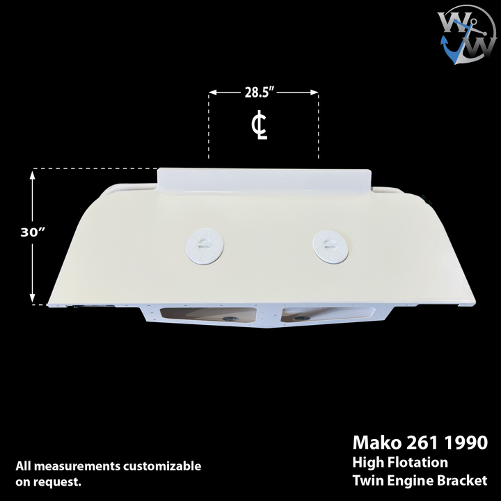 Mako 261 1990 Twin Engine High Flotation Bracket