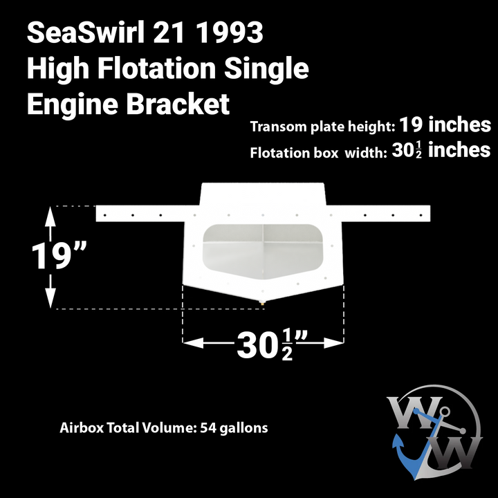SeaSwirl 21 1993 High Flotation Single Engine Bracket