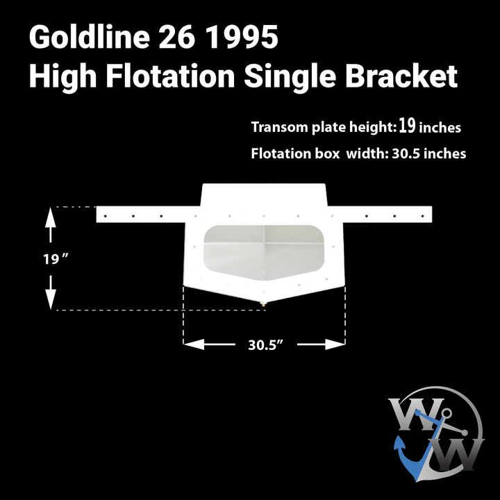 Goldline 26 1995 High Flotation Single Bracket