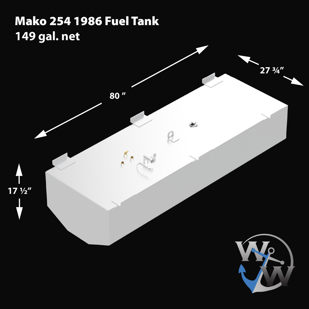 Mako 254 1986 - 149 gal. OEM Replacement Fuel Tank