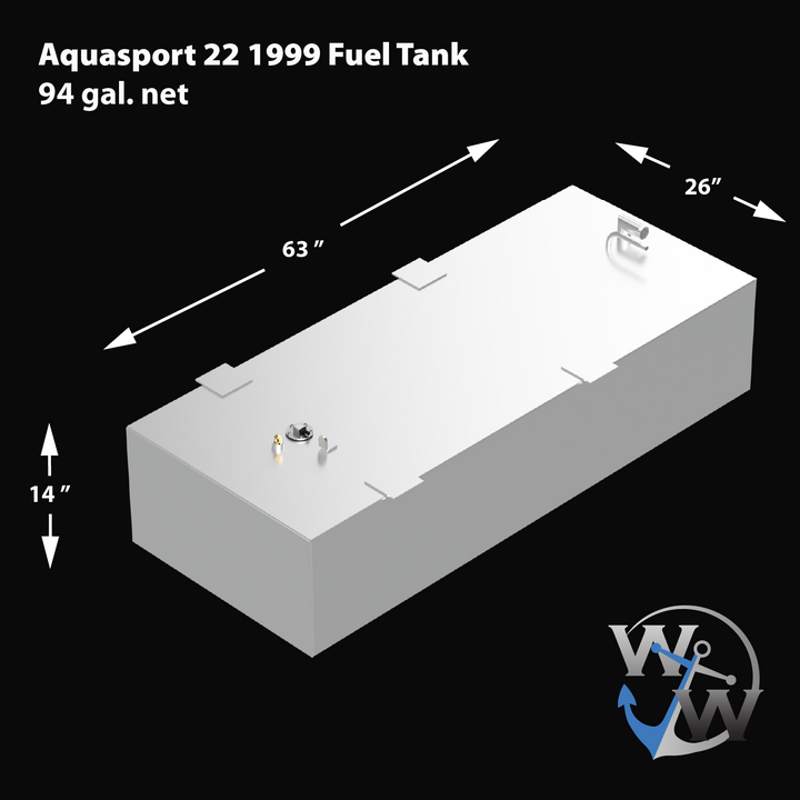 Aquasport 22 1999 - 94 gal. net. OEM Replacement Fuel Tank