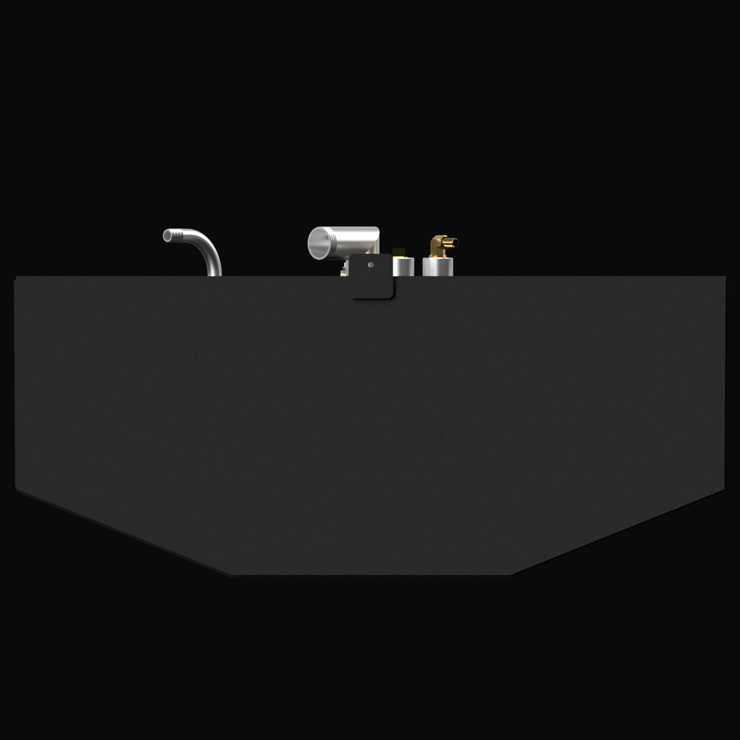 "Diagram showing the dimensions for a Cobia 24.5 2002 98-gallon fuel tank: 60 1/4 inches long, 32 inches wide, and 13 1/2 inches high."