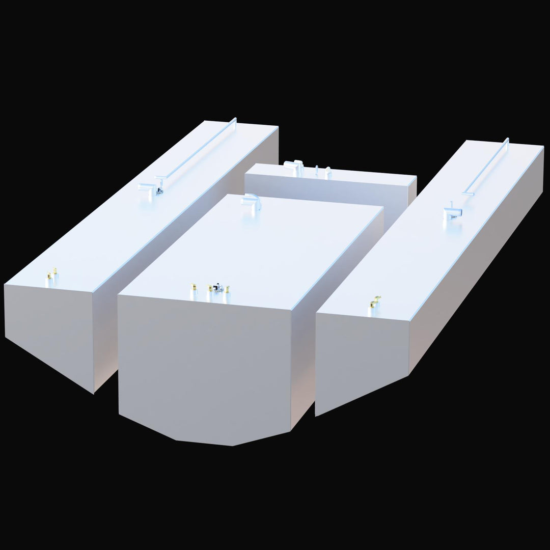 Contender 39 Fuel Tank (227 gal) Water Tank (26 gal) PORT/STBD (123 gal ea.)| 2012 OEM Replacement - Welding World, Inc.