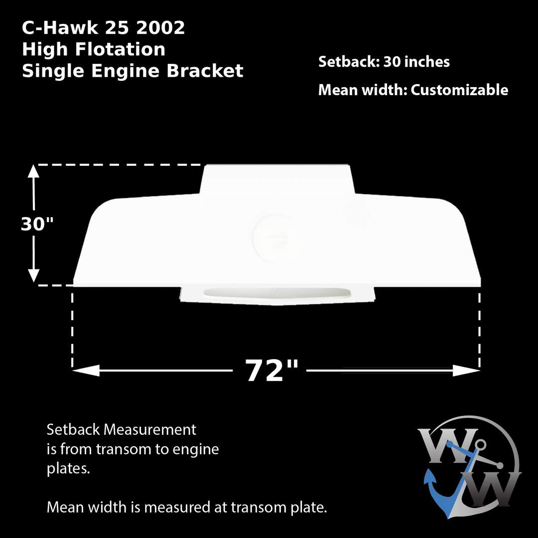 C-Hawk 25 2002 High Flotation Single Engine Bracket