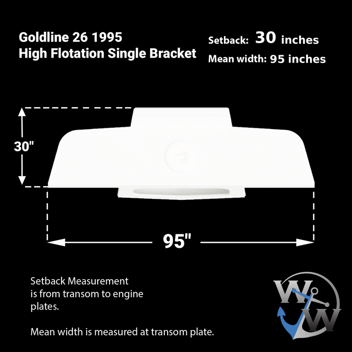 Goldline 26 1995 High Flotation Single Bracket