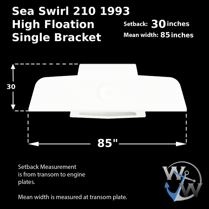 Sea Swirl 210 1993 High Flotation Single Bracket