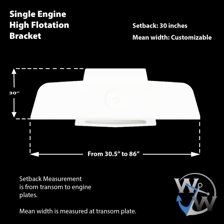 Seacraft 23 1977 Enclosed Transom High Flotation Single Engine Bracket