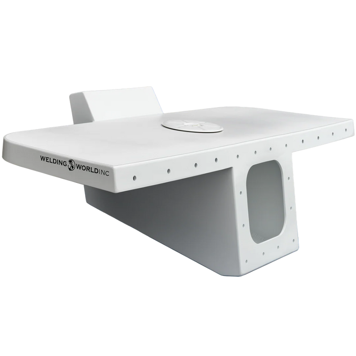 Mako 20 C Apex Single Engine Bracket by Welding World Inc., heavy-duty, high-flotation welded aluminum design