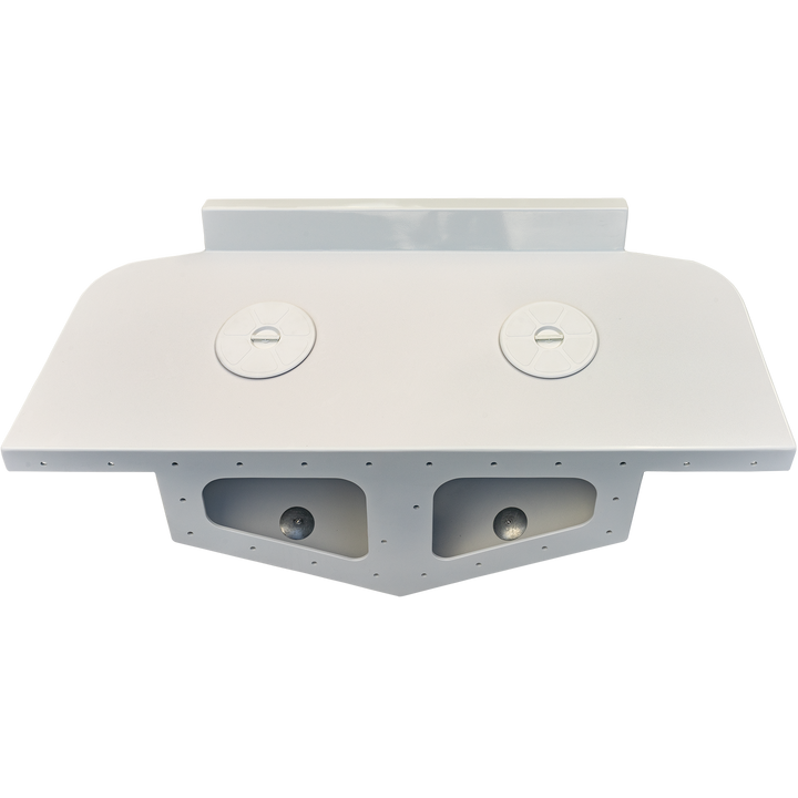 Standard High Flotation Twin Outboard Engine Bracket 14° Transom