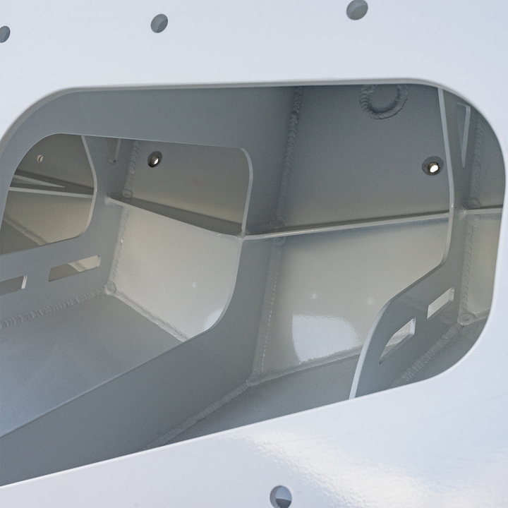 Standard High Flotation Twin Outboard Engine Bracket 14° Transom
