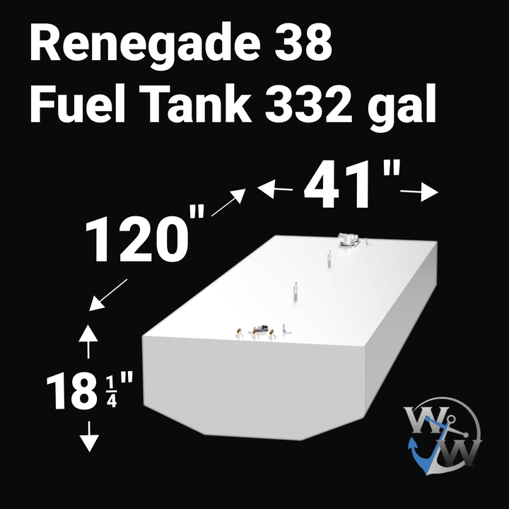 Renegade 38' (332 gal) Fuel Tank | OEM Replacement