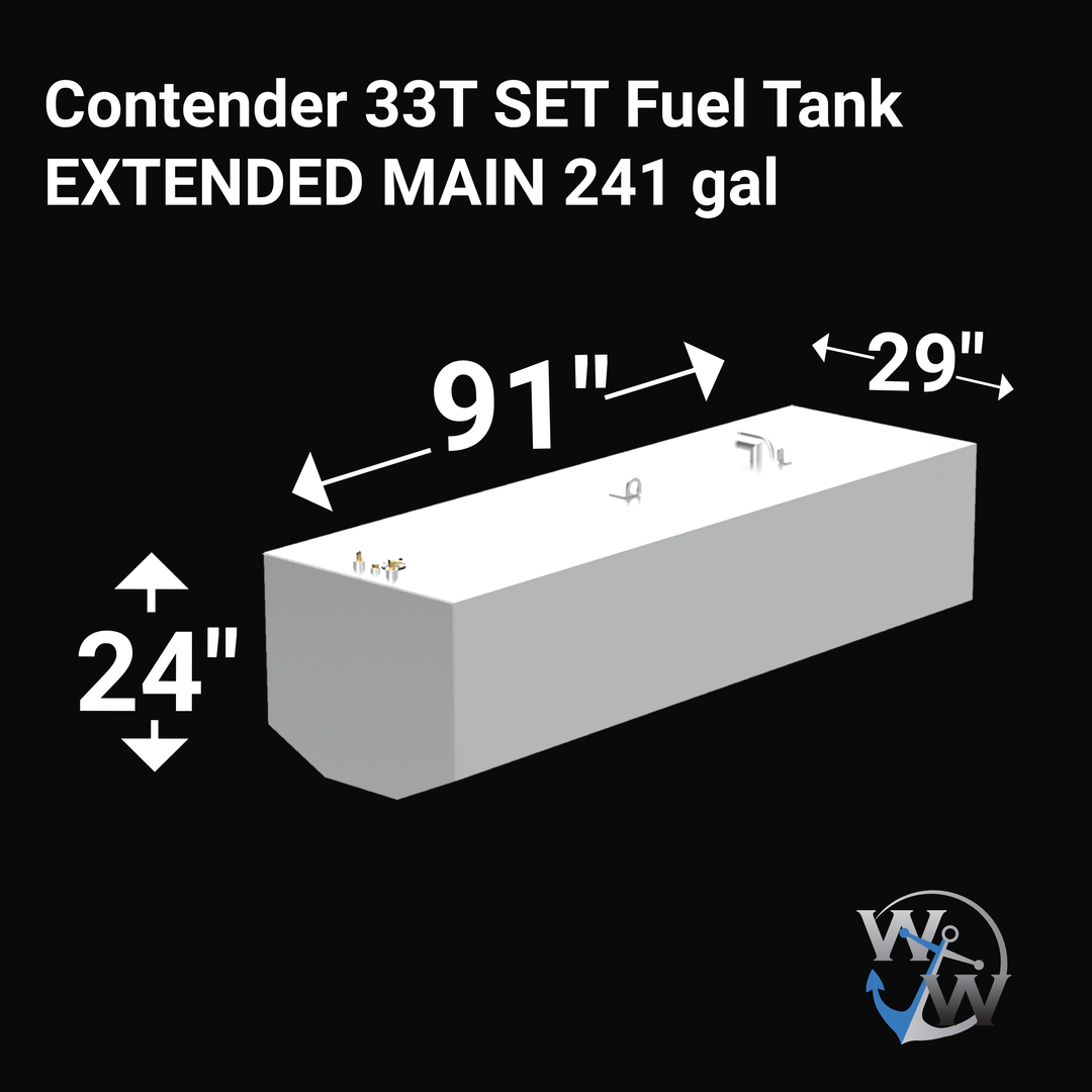 Contender 33T Fuel Tank Mod SET(NO WATER + EXTENDED MAIN) 485 gal