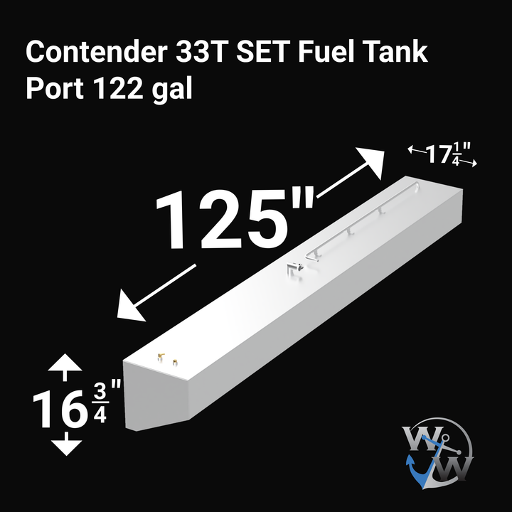 Contender 33T Fuel Tank Mod SET(NO WATER + EXTENDED MAIN) 485 gal