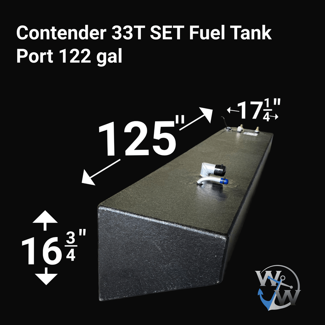 Contender 33T (NO WATER + EXTENDED MAIN)(485 Gal) Fuel Tank Set | OEM Replacement
